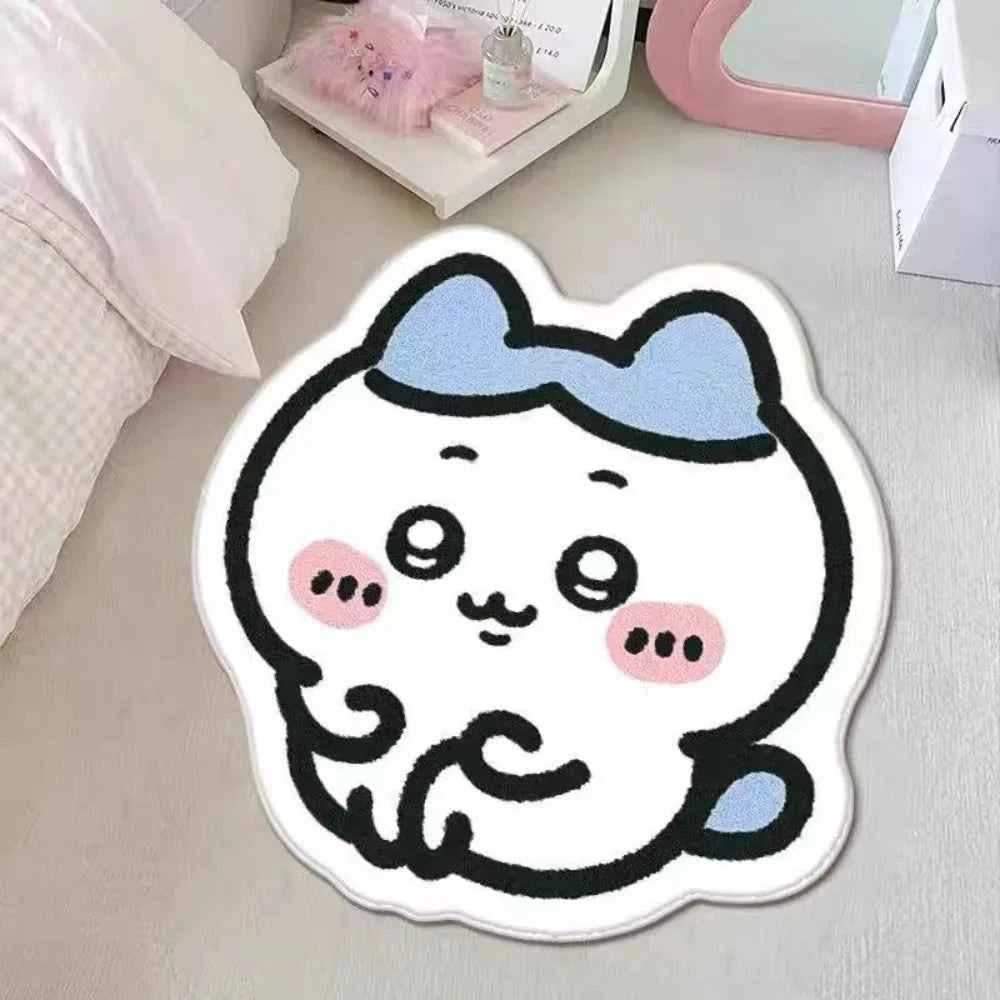 Chiikawa Hachiware Usagi Plush Area Rug - Non-Slip Floor &