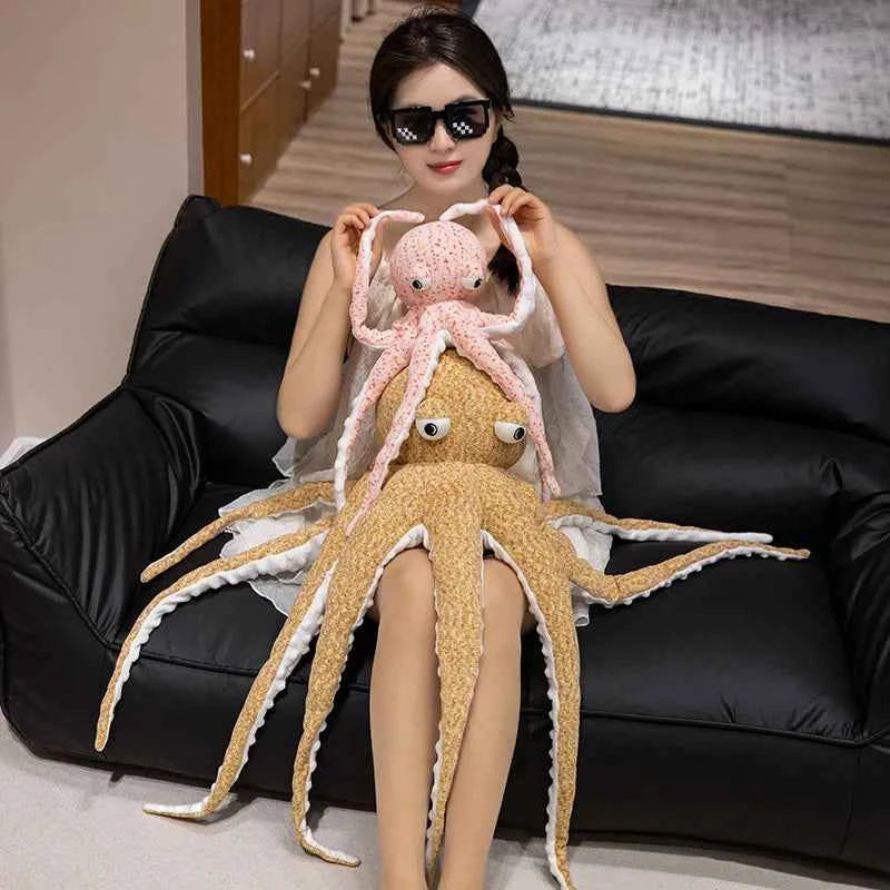 Giant Long Legs Octopus Plush Pillow – Soft Marine Stuffed Animal