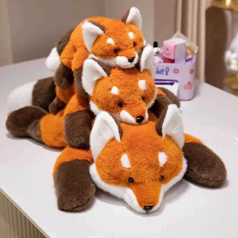 Kawaii Fox Plush Toy (11.8-23.6 in) - Soft Cartoon Stuffed Animal Cuddly Doll Gift