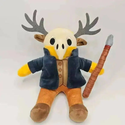 Forest Animal Plush Toy – Elk Deer & Owl Stuffed Doll Deer Man01