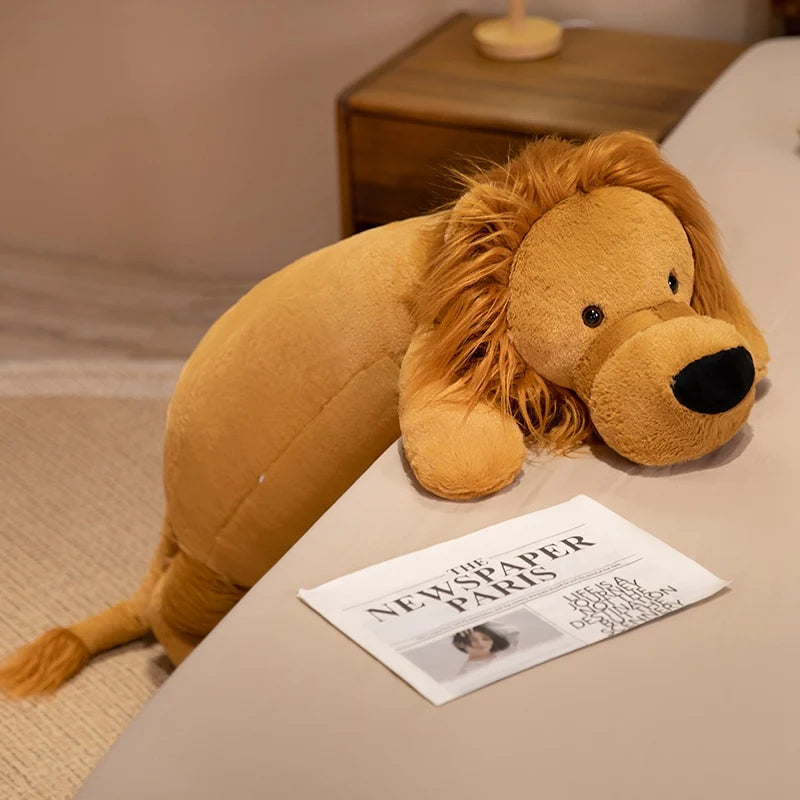 Giant Lion Plush Toy Pillow – Soft Stuffed Animal Cushion (15.7" - 43.3")