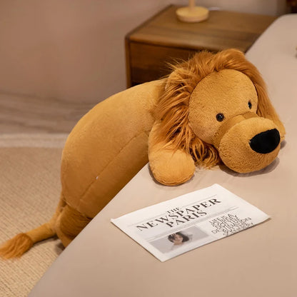 Giant Lion Plush Toy Pillow – Soft Stuffed Animal Cushion (15.7" - 43.3")