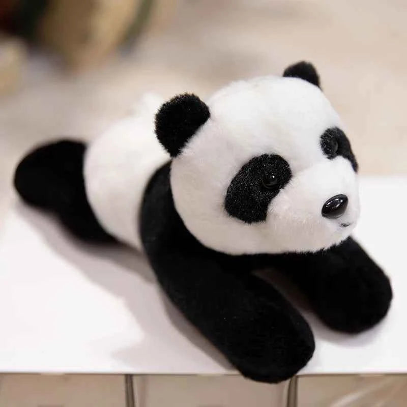 12 Types Plush Animal Toys Realistic Stuffed Tige Lion Giraffe Elephant Panda Soft Simulation Plushie Birthday Gift for Kids