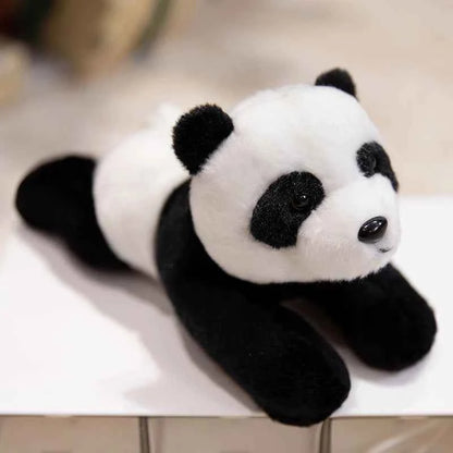 12 Types Plush Animal Toys Realistic Stuffed Tige Lion Giraffe Elephant Panda Soft Simulation Plushie Birthday Gift for Kids