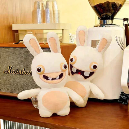 Kawaii Crazy Scream Rabbit Plush Toy – Funny Creative Stuffed Animal Doll (30–80cm, 2 Styles)