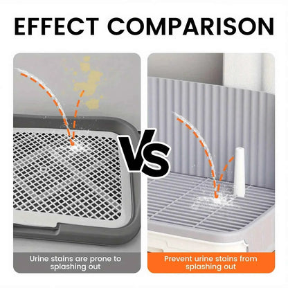 Indoor Dog Potty Tray with Protection Wall | Every Side for No Leak Keep Paws Dry and Floors Clean