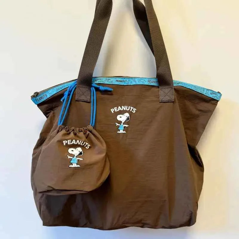 Snoopy Large Capacity Travel Duffle Bag – Foldable Carry On Tote