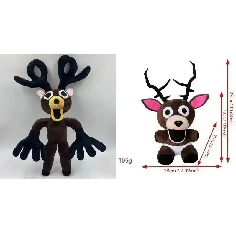 Forest Animal Plush Toy – Elk Deer & Owl Stuffed Doll 2pcs04