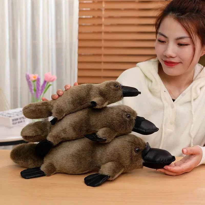 Kawaii Platypus Plush Doll - Soft Stuffed Australian Animal Cushion Toy and Gift in 2 Colors, 30-45cm