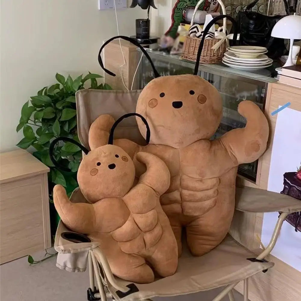 Funny Muscle Cockroach Plush Toy – Huggable Buff Roach Plush Doll