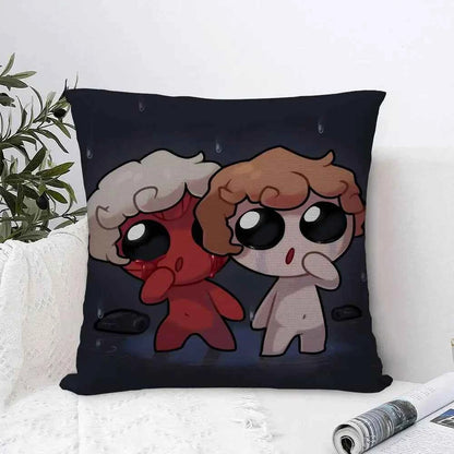 The Binding of Isaac Pillow Case - Double-sided Print Plush Square Throw Cushion Decor