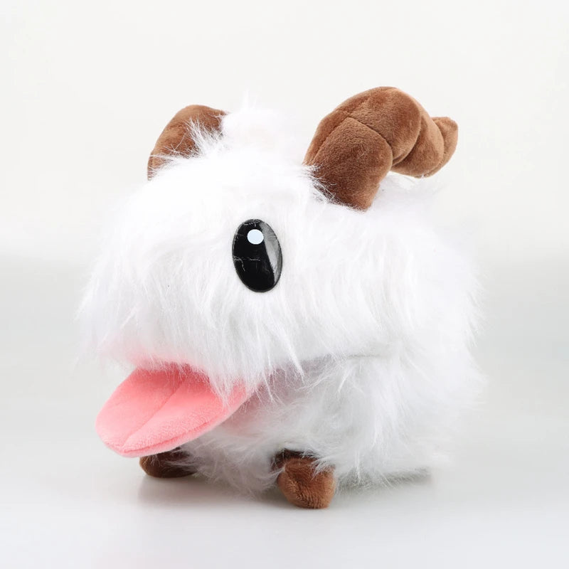 Kawaii Fluffy White Puff Creature Plush Doll - Soft Stuffed Snow Puff Fantasy Animal Toy and Gift, 25cm White 25cm (9.8")