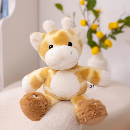 Kawaii Fluffy Giraffe Plush Doll - Soft Stuffed Animal Hug Pillow and Room Decor Gift, 2 Sizes