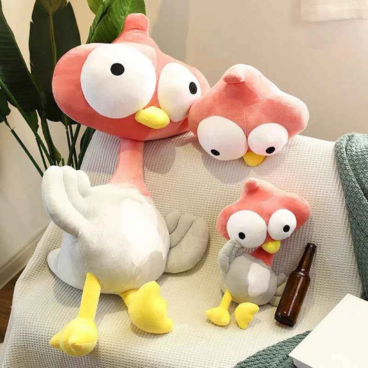 Kawaii Ostrich Plush Toy – Squishy Simulation Bird Stuffed Animal Hug Pillow (50–100cm)