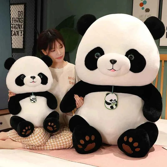 Kawaii Round Fat Panda Plush Toy (9.4-19.7 in) - Cute Stuffed Animal Doll Gift