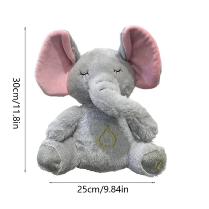 Breathing Teddy Bear Plush Toy – Music & Light Interactive Companion