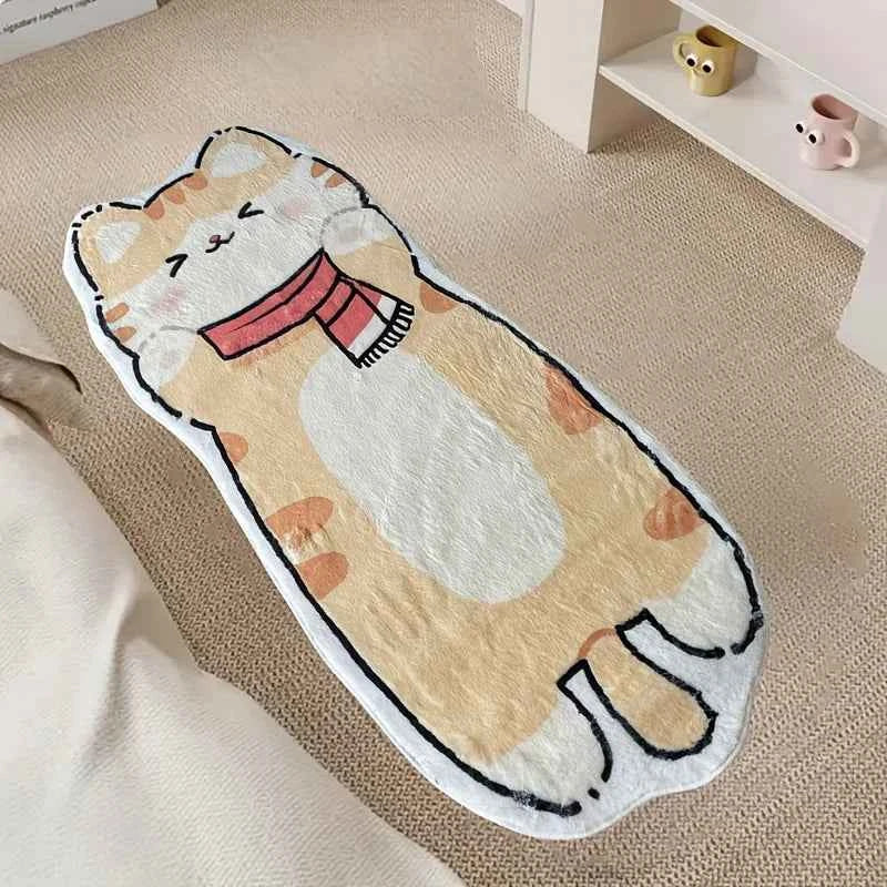 Cute Capybara Rug Warmth-Retaining & Non-Slip Bedroom & Mat