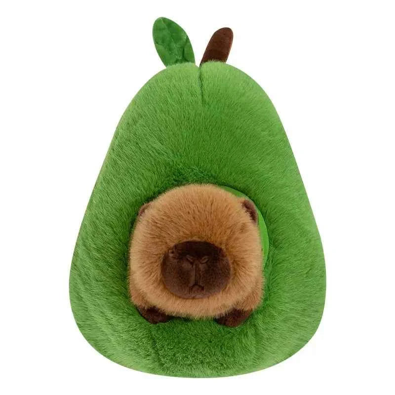35cm ***Hut Plush Capibala Doll Soft Animal Avocado Mouse Plush Toys Avocado Doll Children's and Girls' Gift Capybara Pillow
