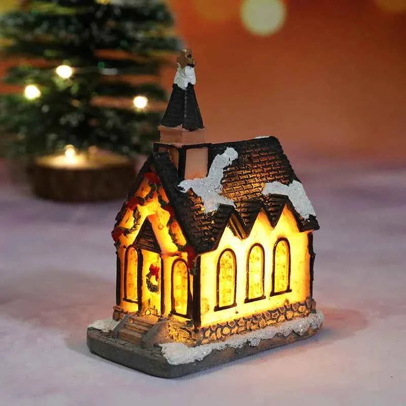 Cute Christmas House LED Night Light (2.4-3.5 in) - Home Ornaments Xmas Gift