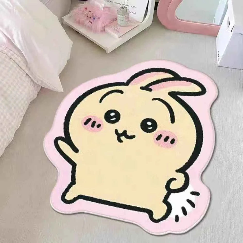 Chiikawa Hachiware Usagi Plush Area Rug - Non-Slip Floor &