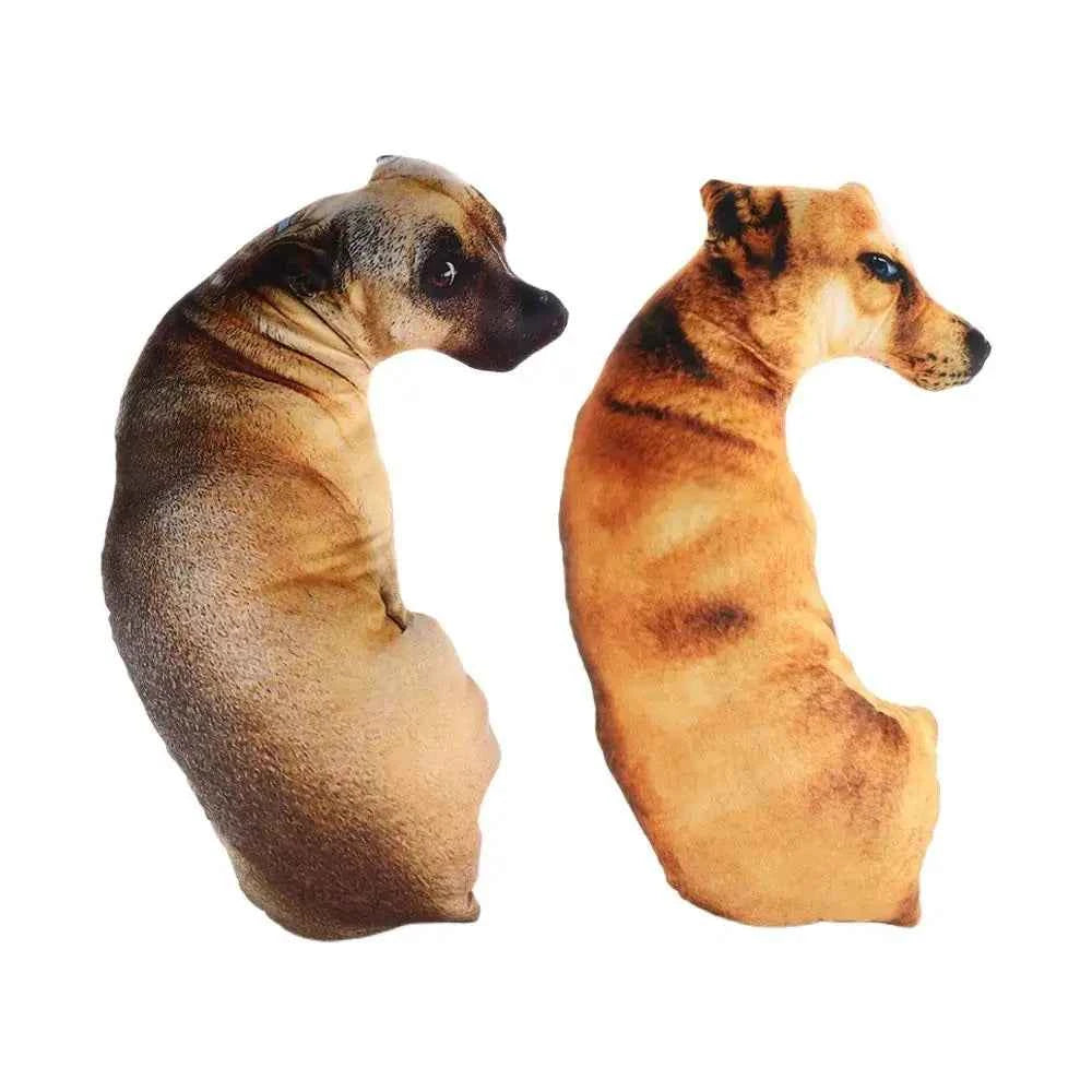 3D Lifelike Dog Throw Pillow – Funny Cute Dog Head Printed Cushion for Home