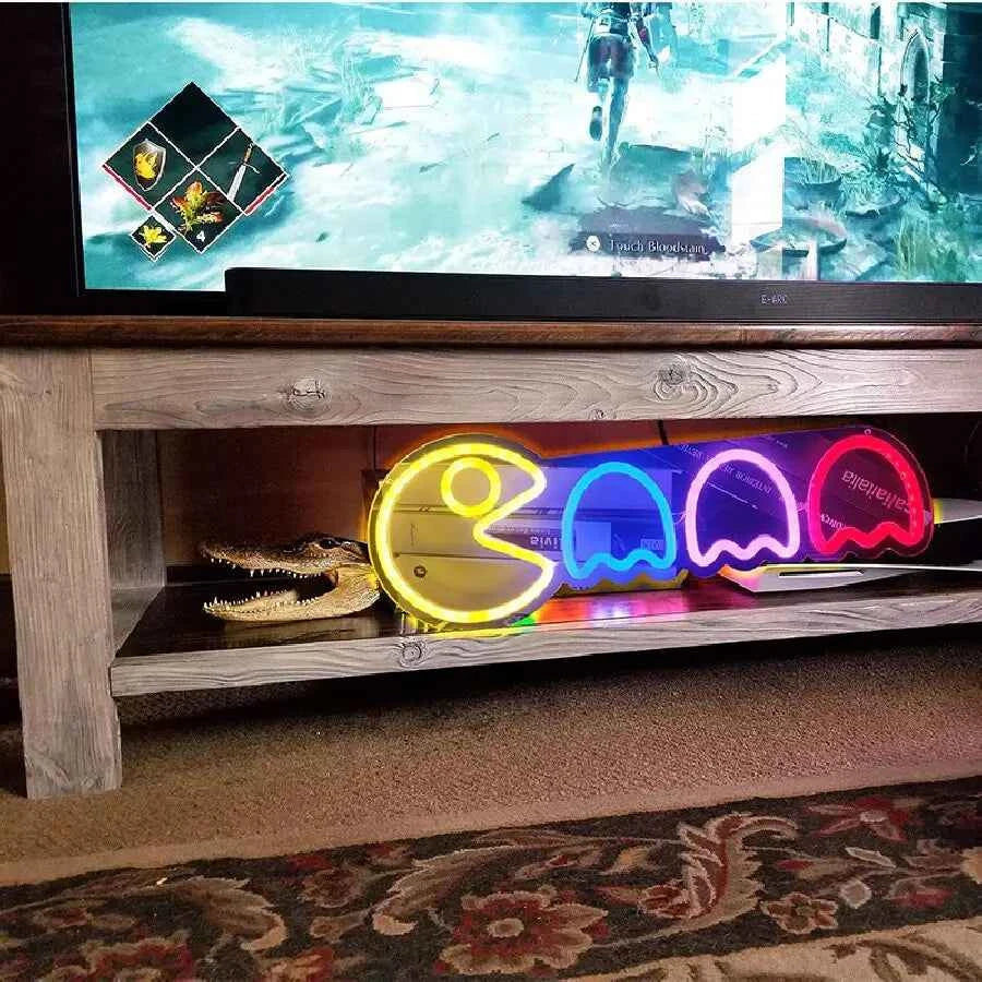 Gaming Neon Sign Game Room Decor Man Cave Kids Room - Wall