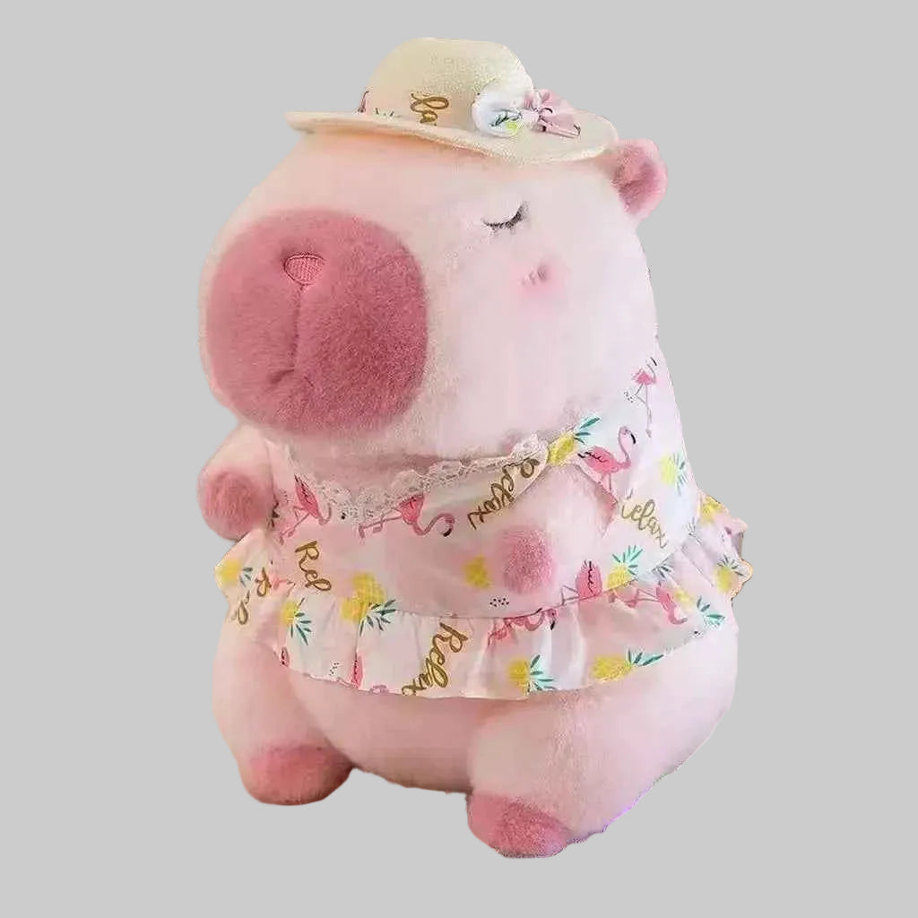 23cm Capybara Plush Simulation Capibara Anime Fluffty Toy Cute Doll Stuffed Animals Soft Doll Plush Christmas Thanksgiving Gift