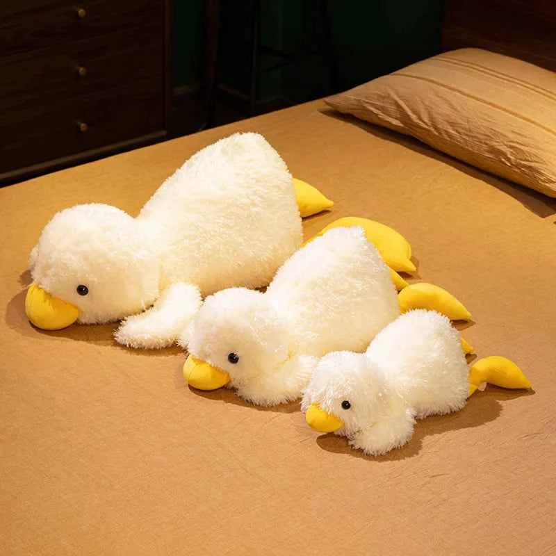Cute Cartoon Anime Party Pose Yellow Duck Stuffed
