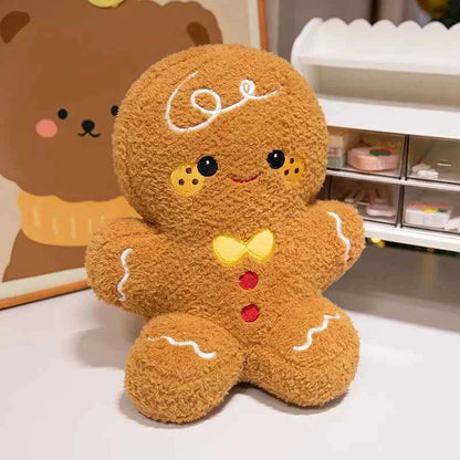Cute Christmas Plush Toys (Up to 19.7 in) - Stuffed Santa, Snowman & Gingerbread Man Doll