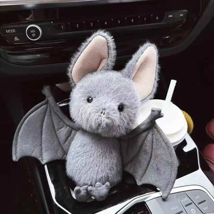 Kawaii Cartoon Bat Plush Toy – Soft Stuffed Funny Bat Doll Halloween Decoration (22cm)