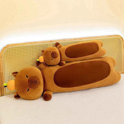 Kawaii Giant Long Capybara Plush Pillow (21.7-43.3 in) - Soft Stuffed Animal Gift