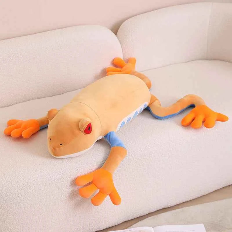 75cm Giant Colorful Frog Plush Doll Pillow Long Legs Big Orange