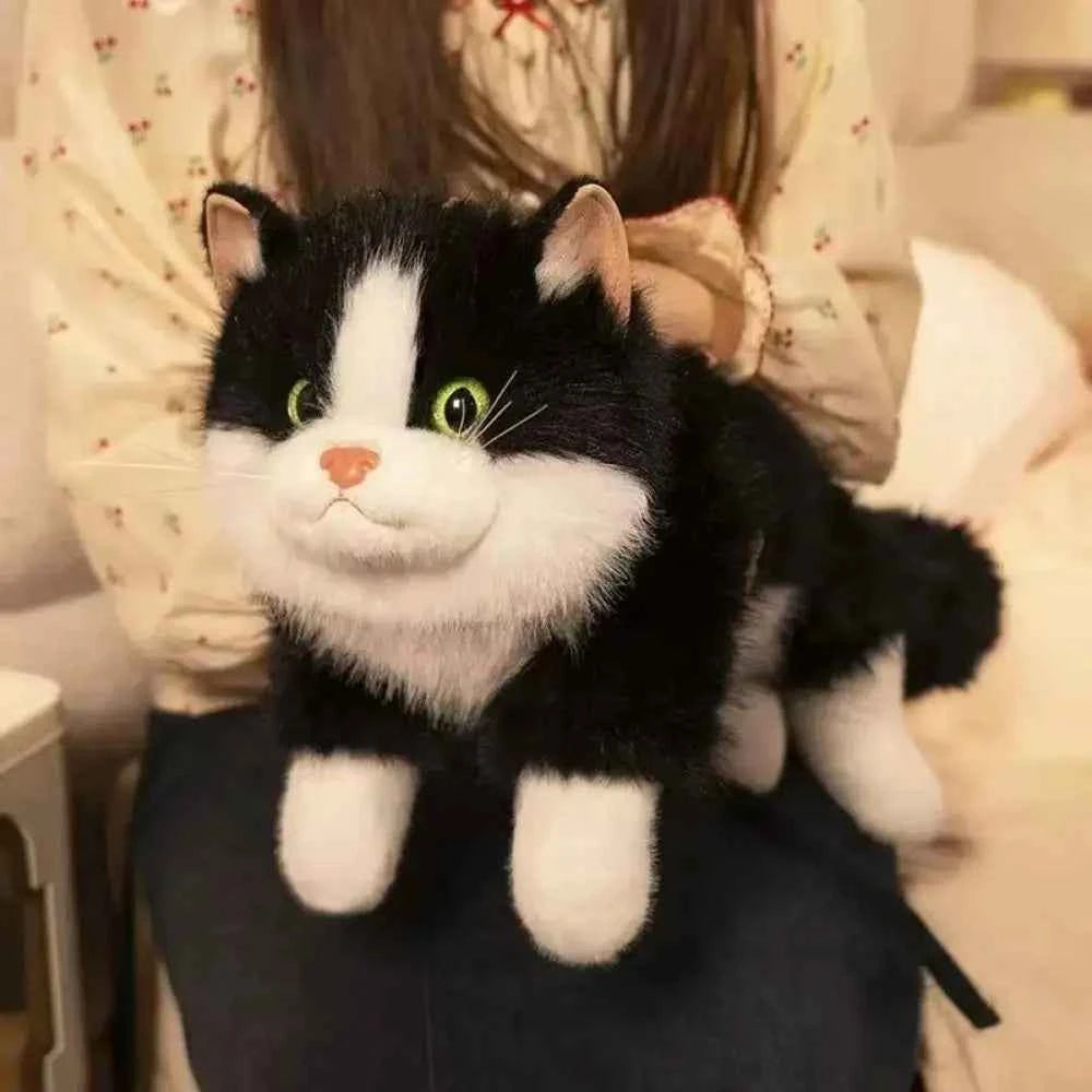 Realistic Cat Plush Toy – Soft Simulation Kitten Stuffed Animal