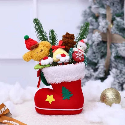 Sanrio Plush Bouquet (9.8 in) - My Melody/Kuromi/Cinnamoroll/KT Cat Christmas Gift