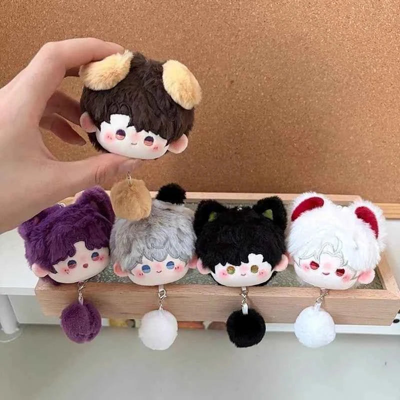 Flower Series Love & Deepspace Plush Keychain Cute Cartoon 5Pcs Keychain