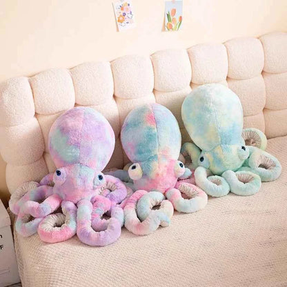 Kawaii Cartoon Octopus Plush Toy - Soft Stuffed Sea Creature Companion and Gift in 3 Colors, 30cm and 45cm