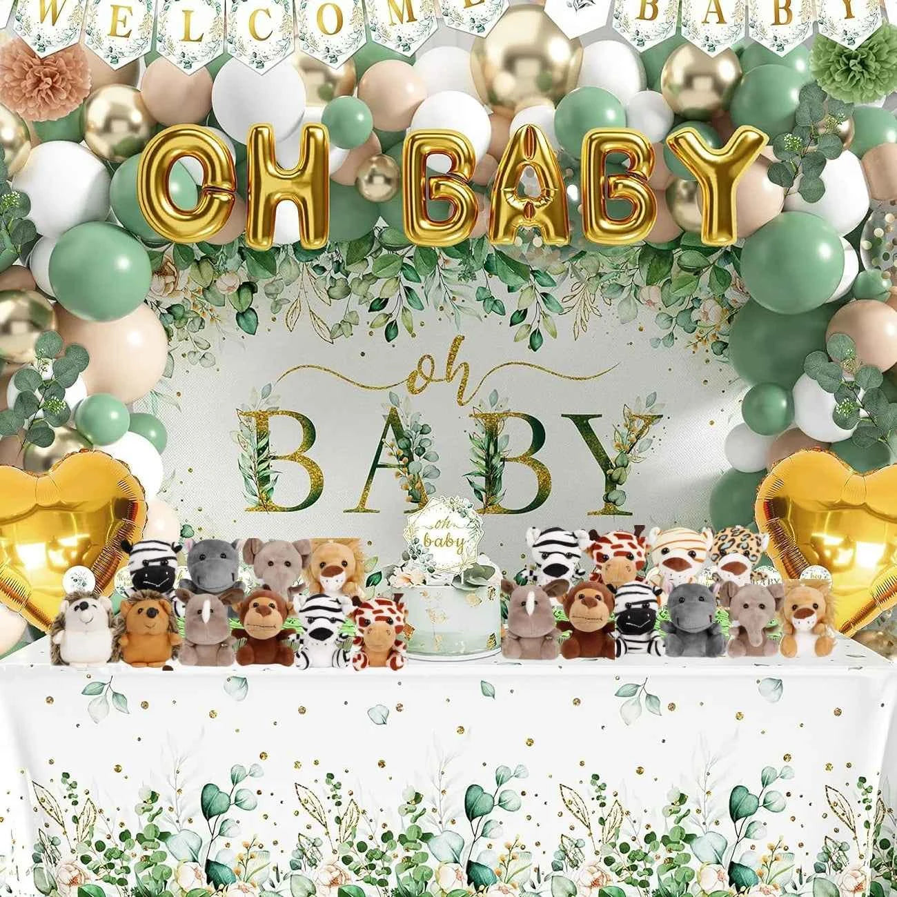 12-36 PCS Small Safari Stuffed Animals Bulk 12cm Jungle Animal Mini Plush Toys for Party Favors Birthday Baby Shower Gift Bags