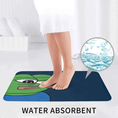 Pepe The Frog Apu Apustaja 3 Pcs Bath Mat Bathroom Set Lid