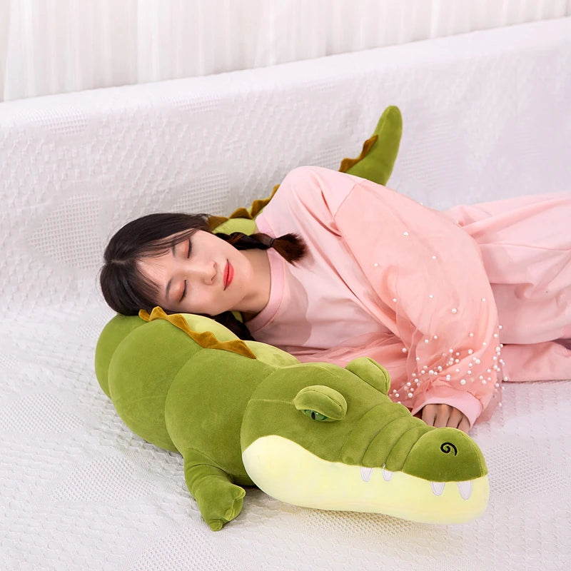 180cm Cute Soft Long Crocodile Pillow Stuffed Plush Toys Office Nap Pillow Home Comfort Cushion Decor Gift Doll Child