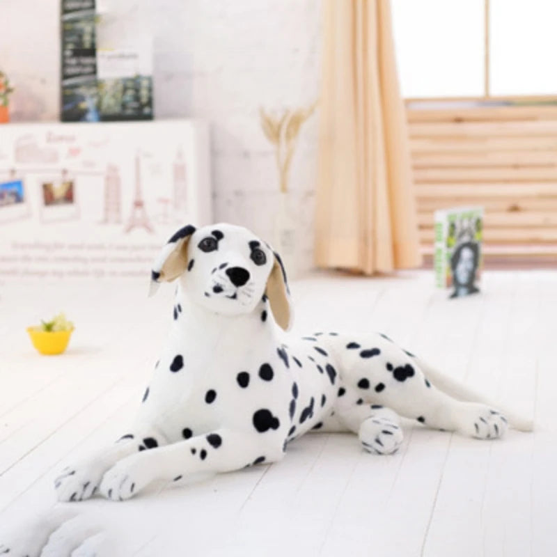 Giant Realistic Dalmatian Dog Plush Toy – 35.4" Simulation Puppy Body Pillow A