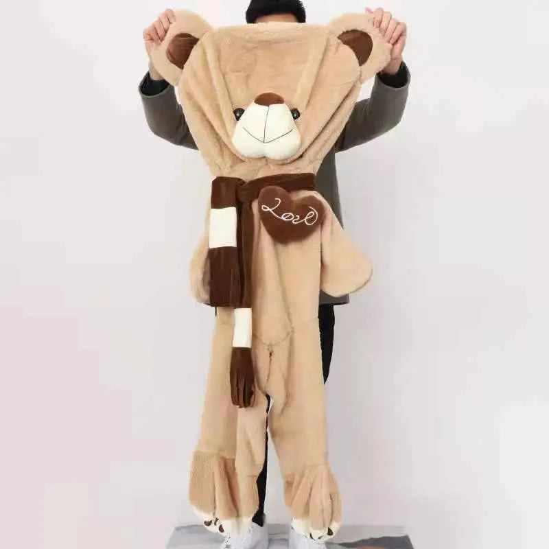 Giant Empty Bear Plush Skin (31.5-78.7 in) - Soft Animal Love Scarf Cushion Cover Gift
