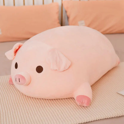 Fat Pig Plush Pillow – Soft Stuffed Animal Cushion