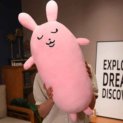 Creative Pink Rabbit Plush Toys Cute Bunny Long Pillow Soft