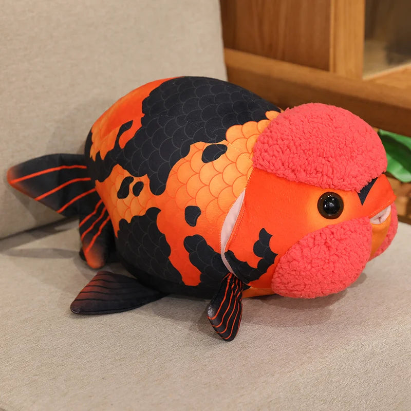 Ranchu Goldfish Plush Pillow – 18.9" (48cm) Fish Cushion Plushie