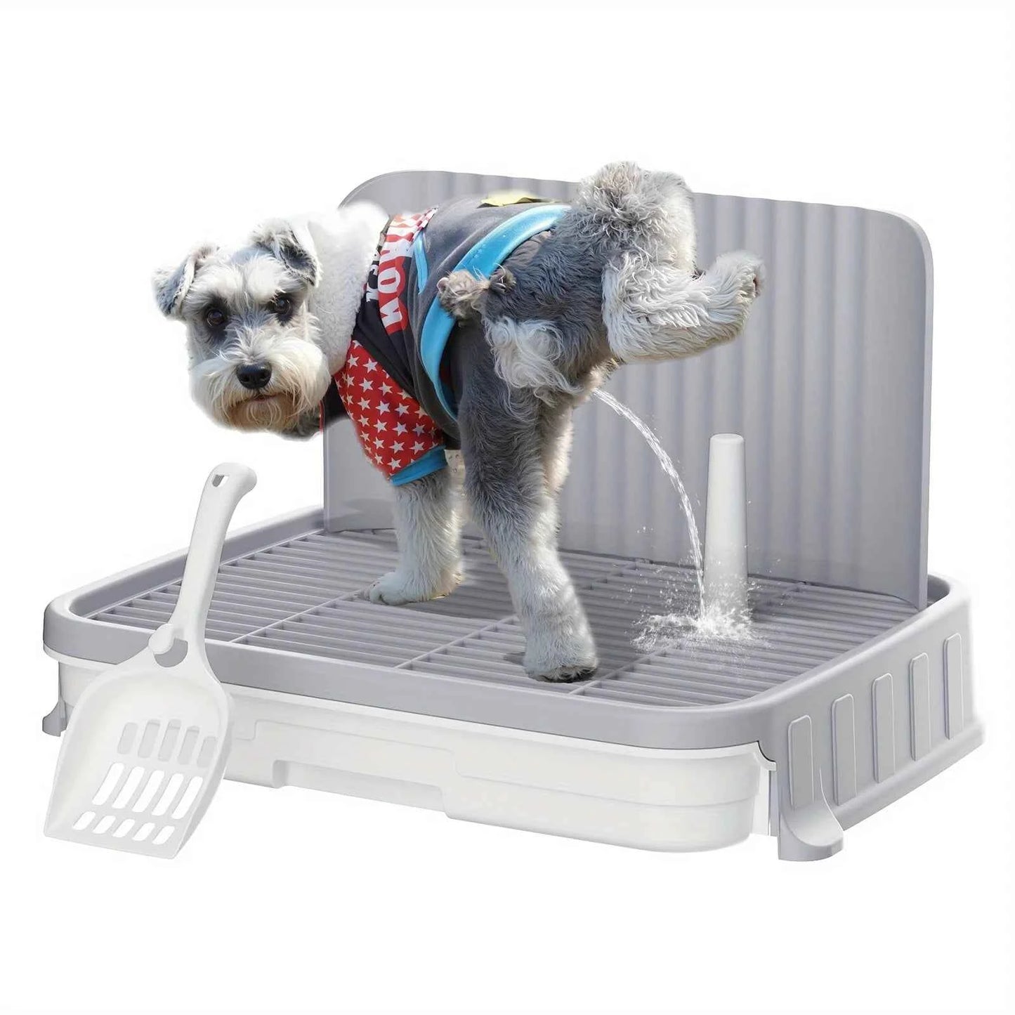 Indoor Dog Potty Tray with Protection Wall | Every Side for No Leak Keep Paws Dry and Floors Clean