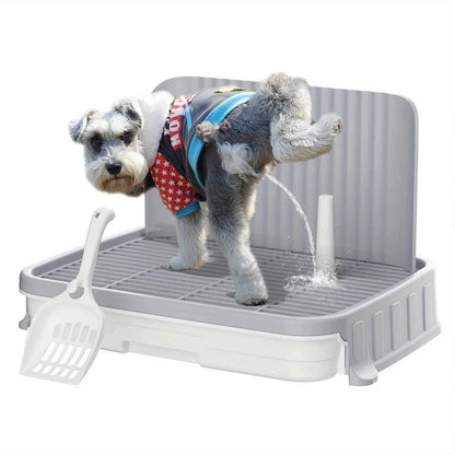 Indoor Dog Potty Tray with Protection Wall | Every Side for No Leak Keep Paws Dry and Floors Clean