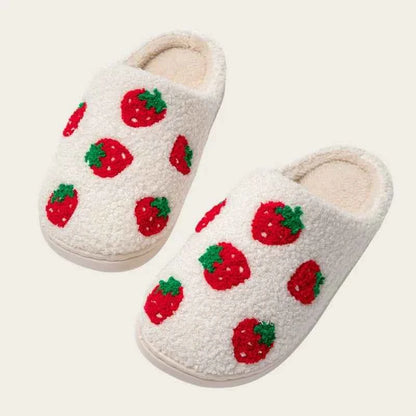 Lovely Winter Christmas Plush Slides - Unisex Non-slip Warm Flat Indoor Shoes