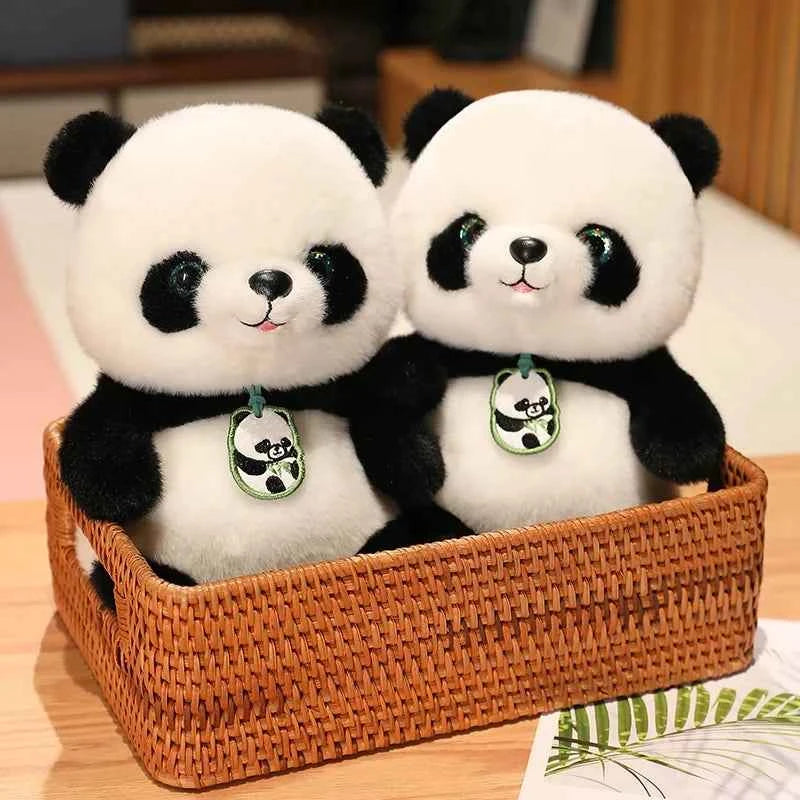 Kawaii Round Fat Panda Plush Toy (9.4-19.7 in) - Cute Stuffed Animal Doll Gift