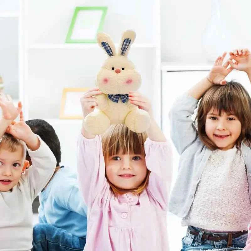 Cute Rabbit Doll Plush Toy (9 Inches) - Skin-Friendly Stuffed Animal for Bedroom & Home Decor