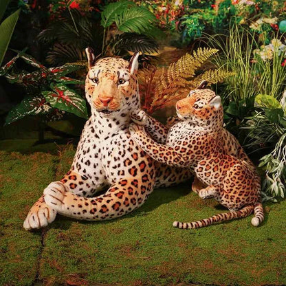 170cm Lifelike Leopard Plush Toys Soft Stuffed Animals Giant Real Life Dolls High Quality Cheetah Model for Kids Gift Room Decor